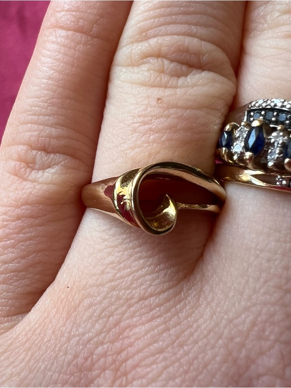Gold Tone Twist Wave Ring - Unbranded Elegant Women's Jewelry